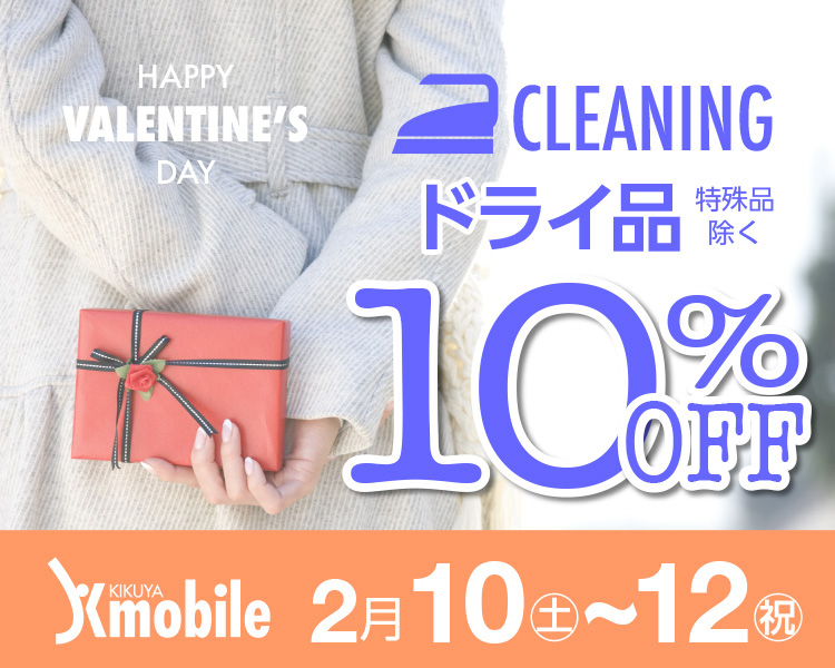 HAPPY VALENTINE'S DAY CLEANING hCiqir10%OFF Kmobile 2/10(y)`2/12(j)