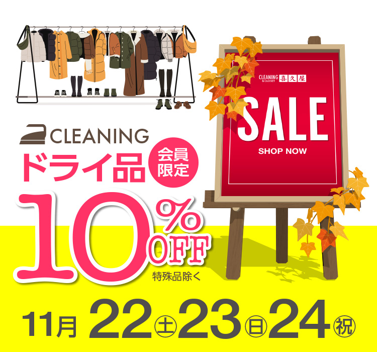 SALE CLEANING hCi  10%OFF i 1122(y)E23()E24(j)